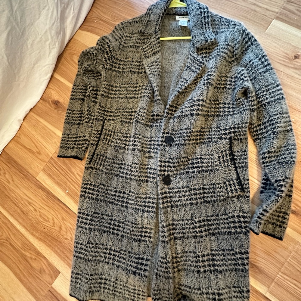 Plaid Longline Jacket